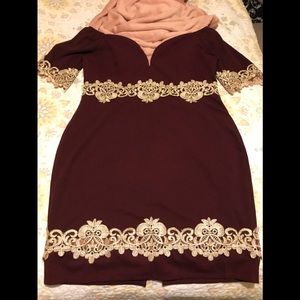 Off shoulder fancy dress